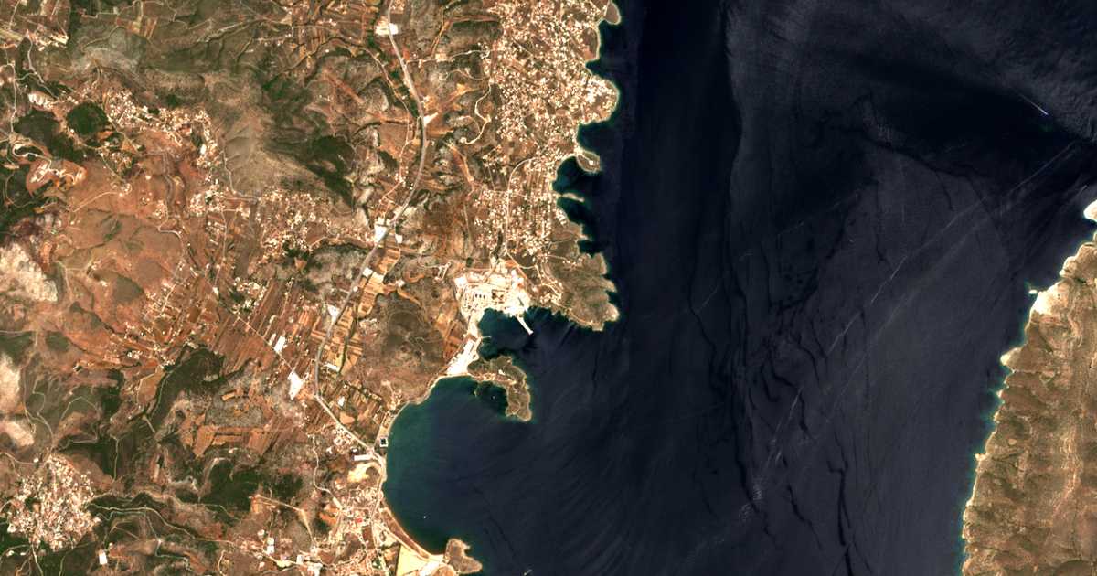 Mapa por satélite de Syrí