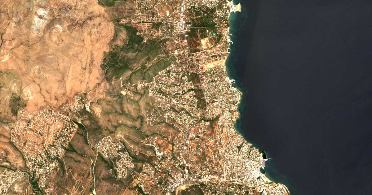 Mapa por satélite de Néos Voutzás