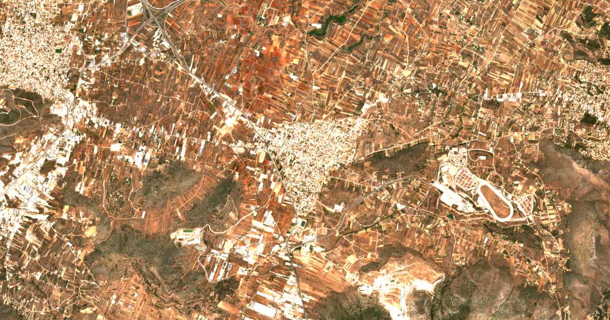 Mapa por satélite de Markópoulon