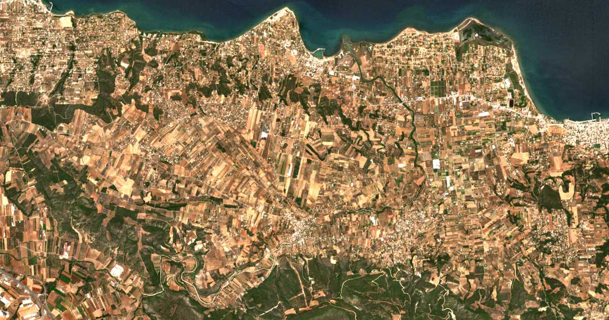 Mapa por satélite de Ágios Athanásios