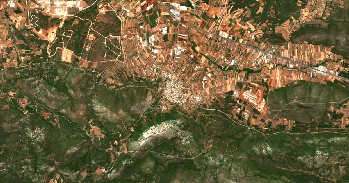 Mapa por satélite de Avlón