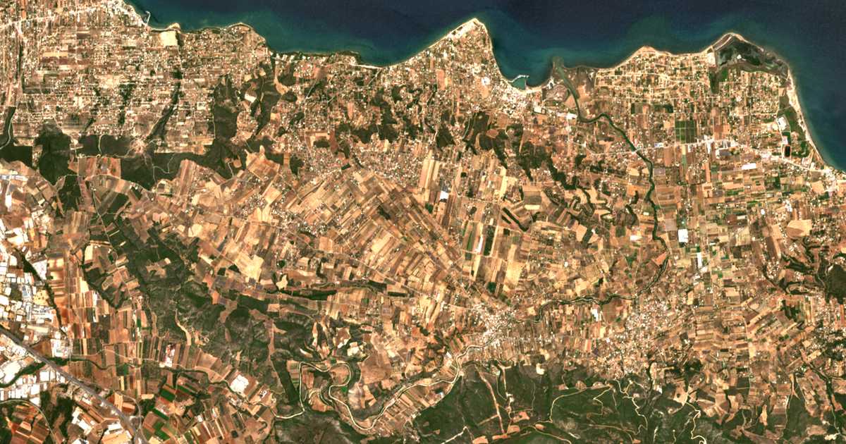 Mapa por satélite de Kamári