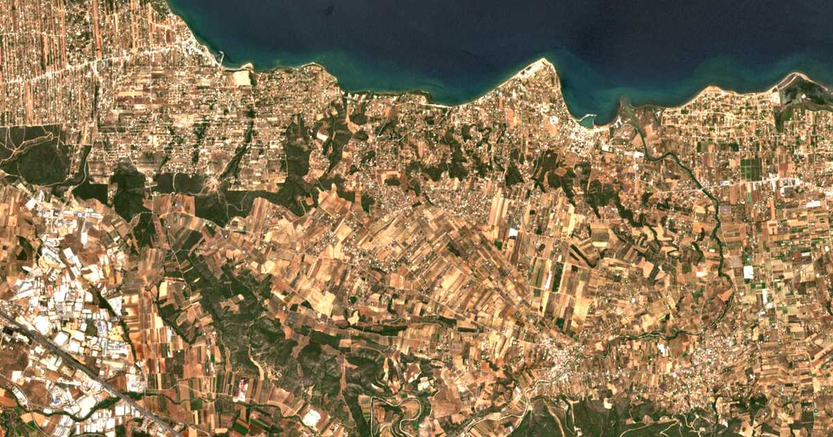 Mapa por satélite de Pefkiás