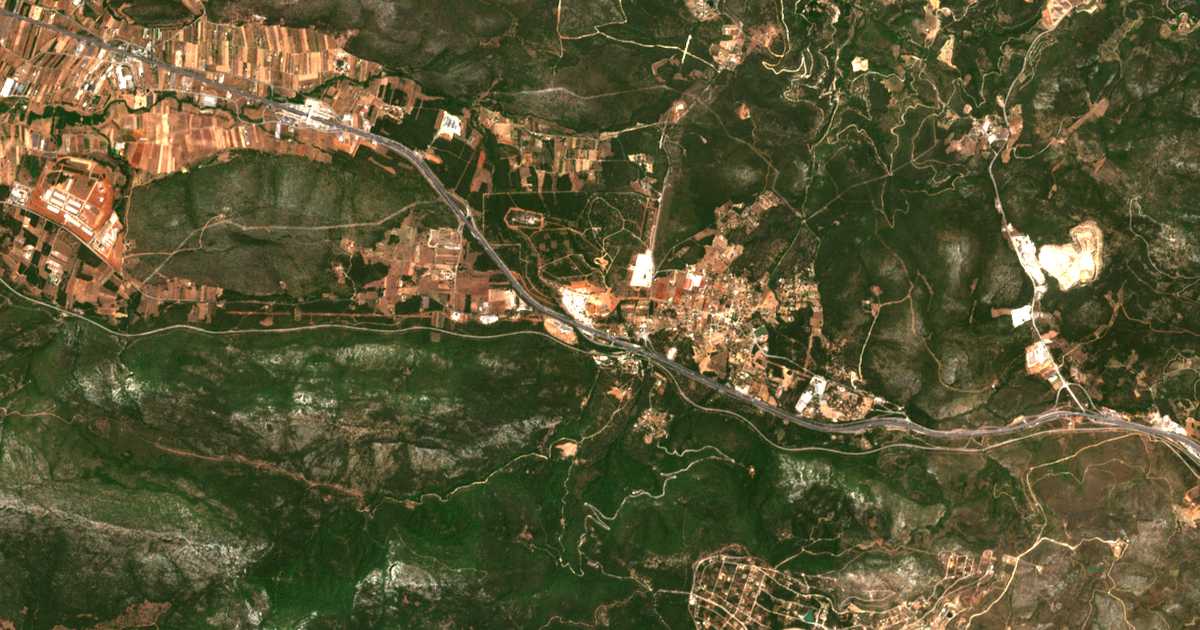 Mapa por satélite de Sfendáli