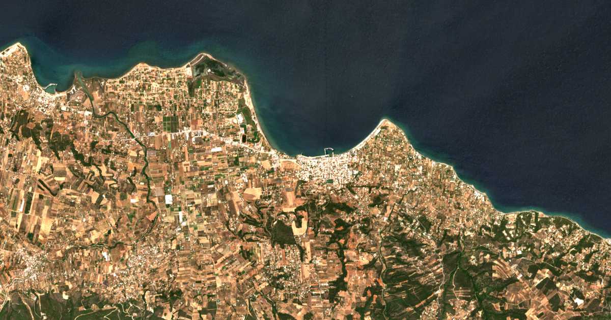 Mapa por satélite de Skála Oropoú