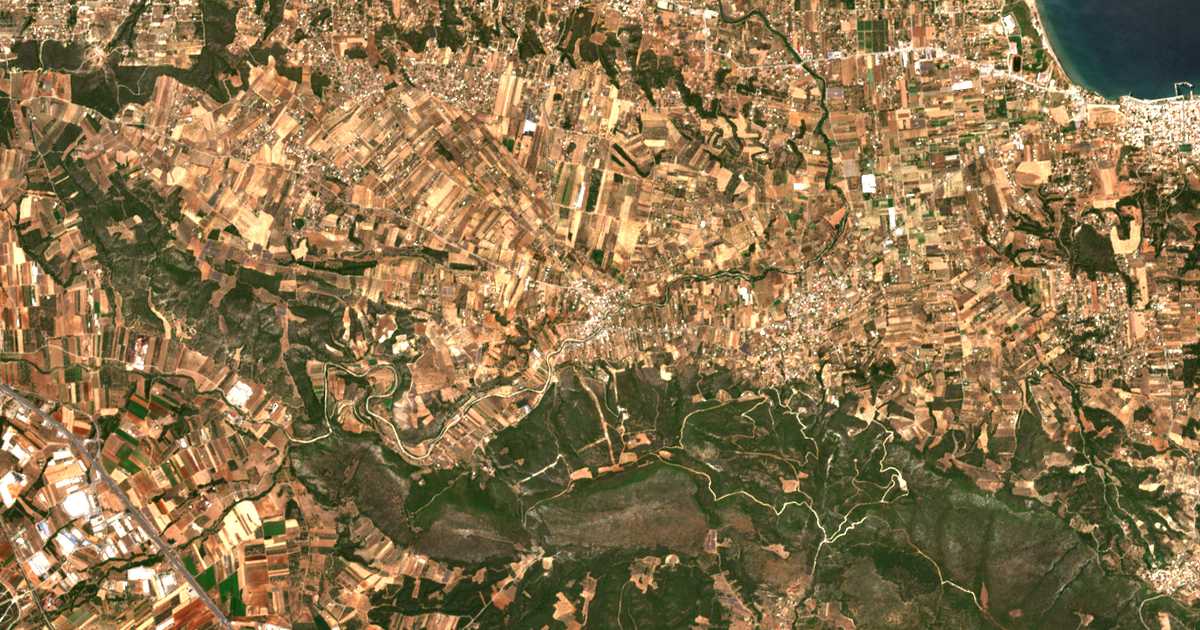 Mapa por satélite de Sykáminon