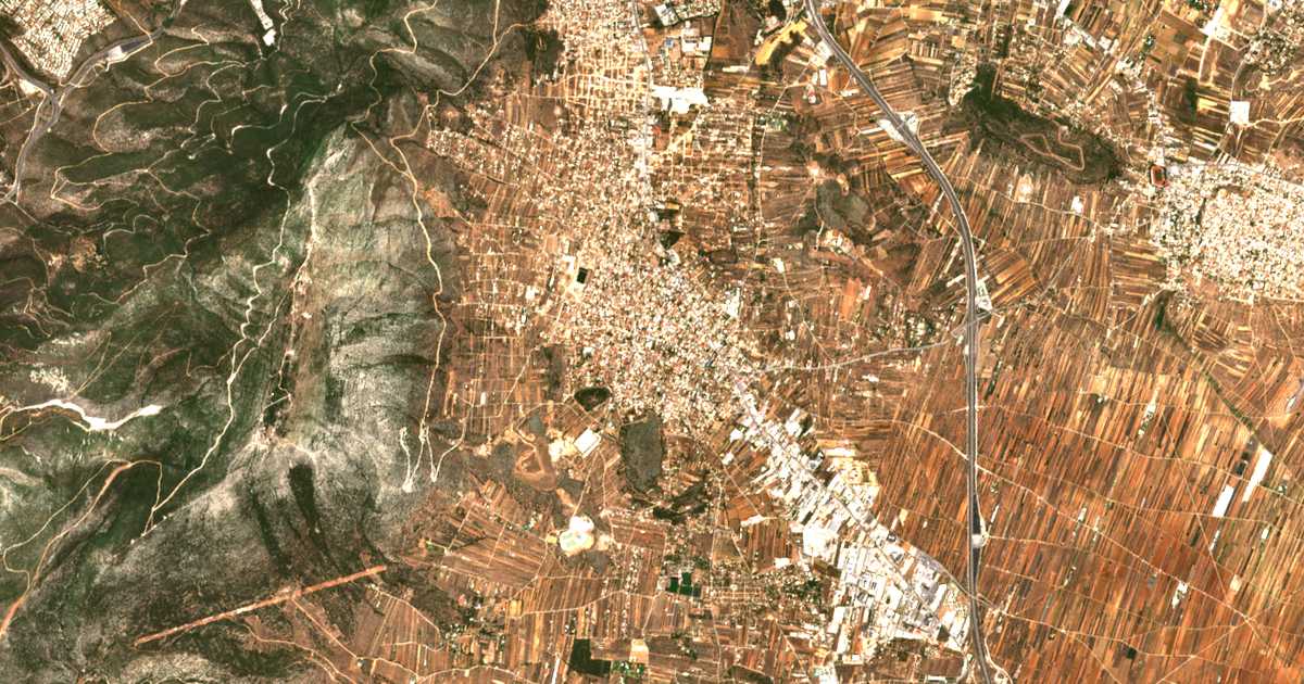Mapa por satélite de Paianía