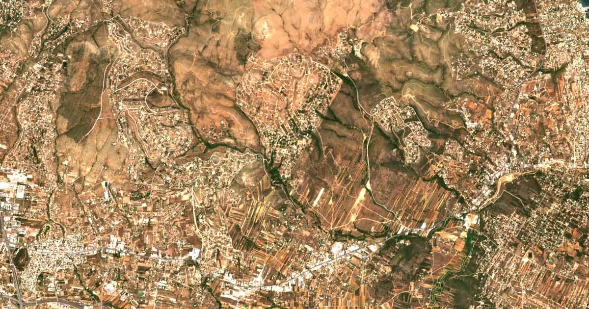 Mapa por satélite de Dióni