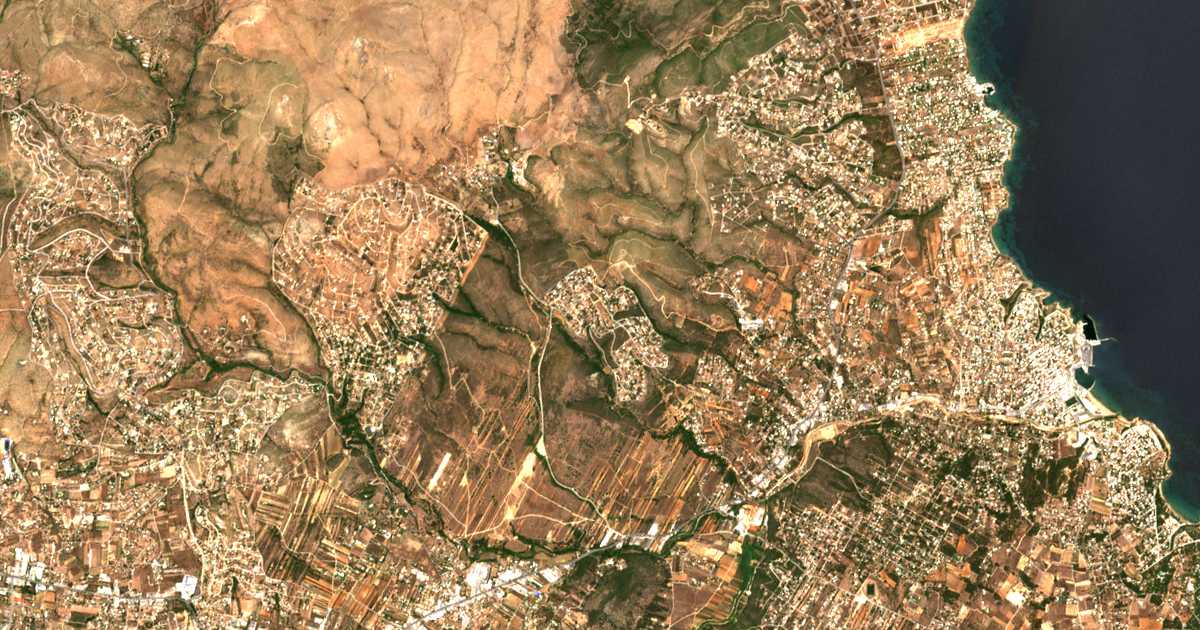 Mapa por satélite de Kallitechnoúpolis