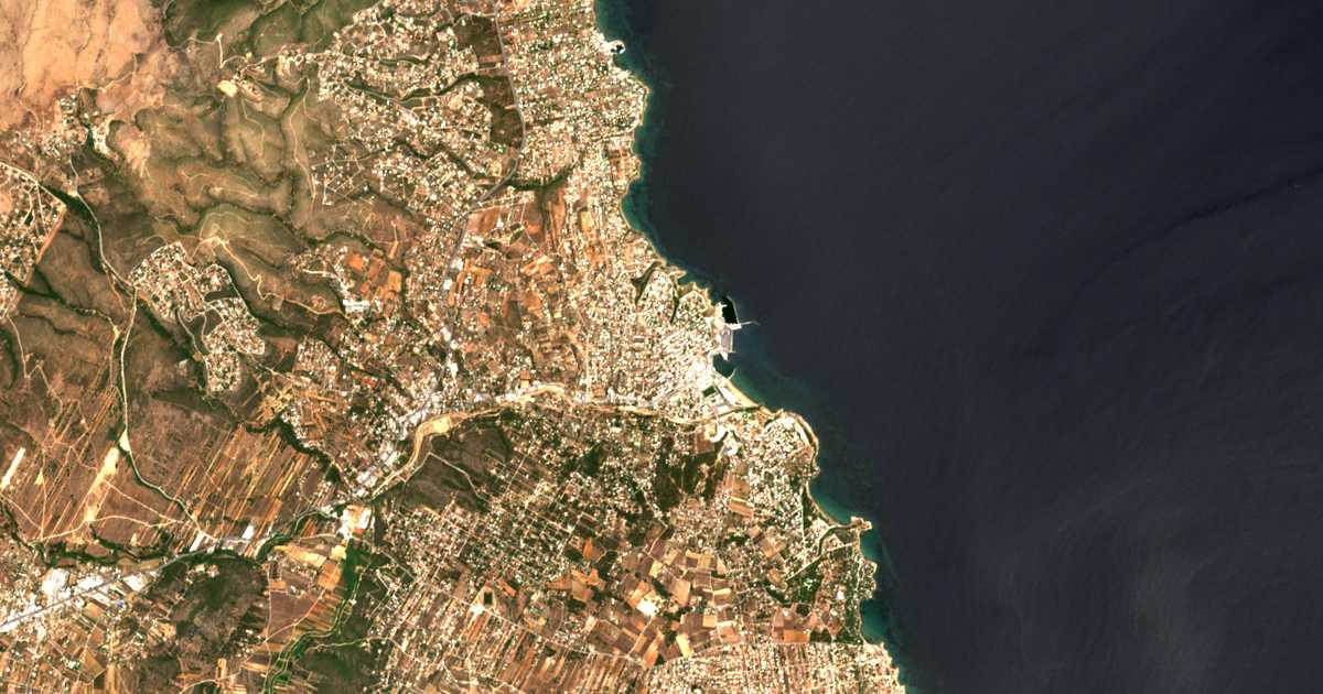 Mapa por satélite de Rafina
