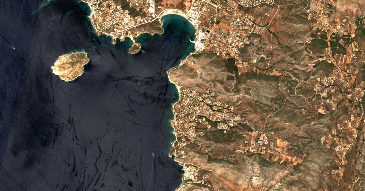 Mapa por satélite de Thymári