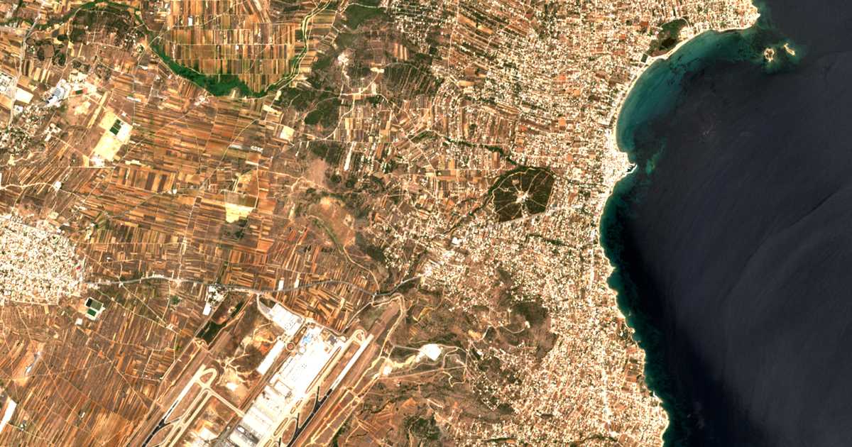 Mapa por satélite de Neápoli
