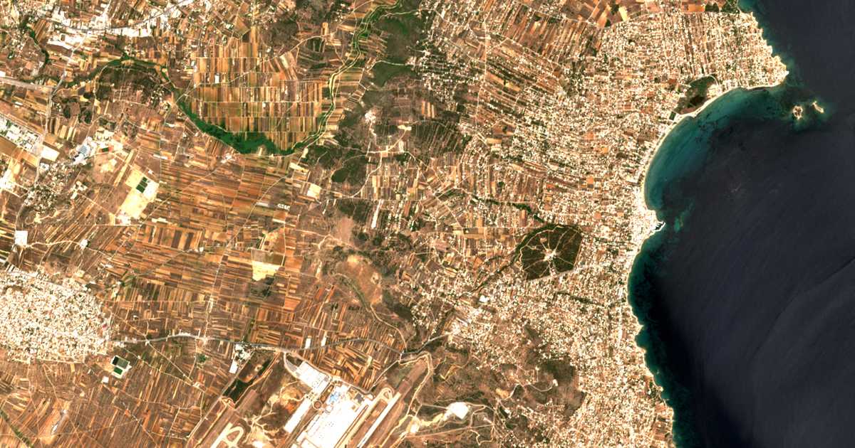 Mapa por satélite de Velanidiá