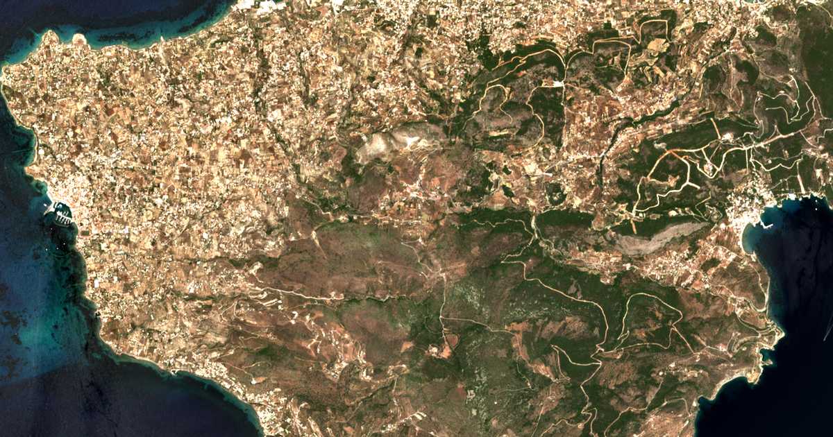 Mapa por satélite de Kontós
