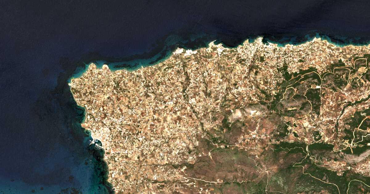 Mapa por satélite de Kypséli