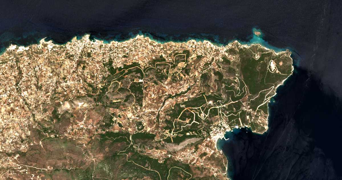 Mapa por satélite de Mesagrós
