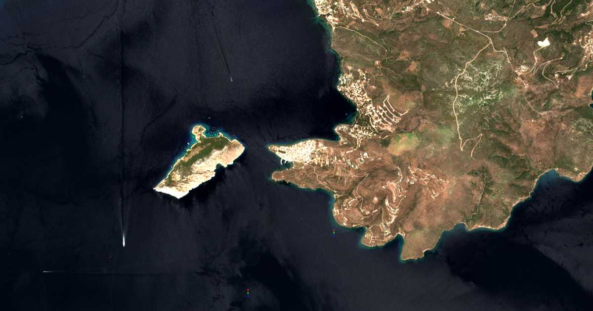 Mapa por satélite de Pérdika