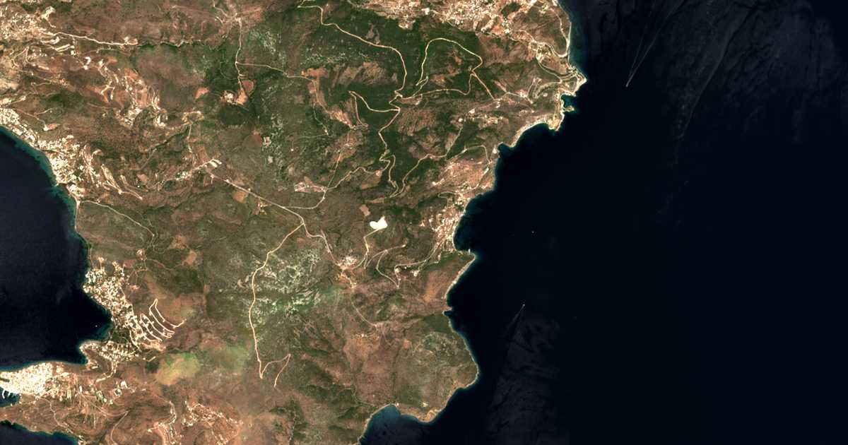 Mapa por satélite de Pórtes