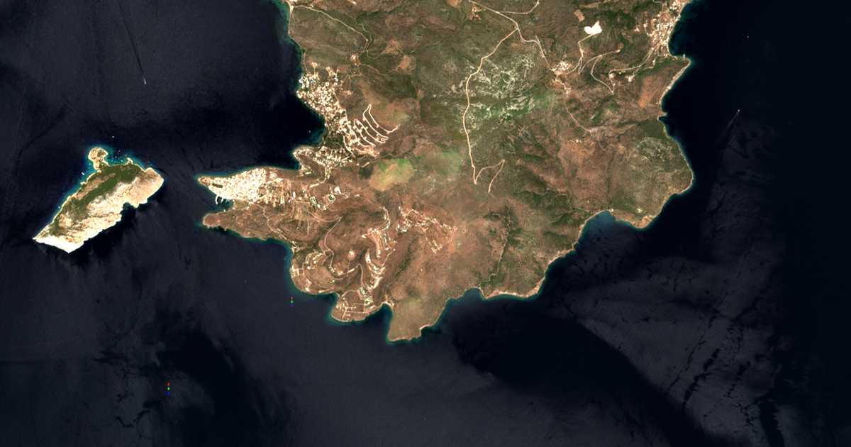 Mapa por satélite de Sfentoúrion