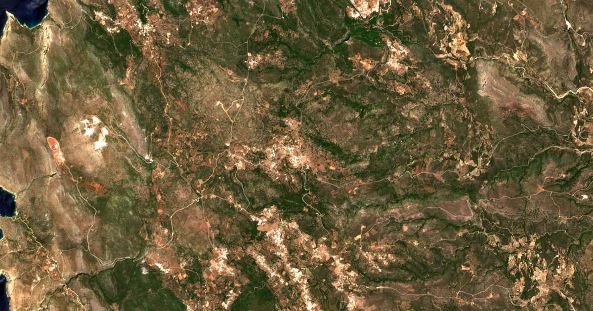 Mapa por satélite de Frátsia