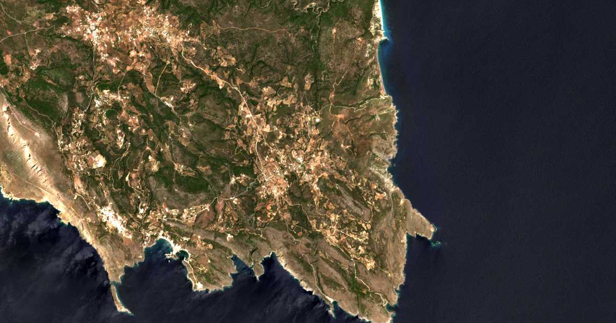 Mapa por satélite de Kálamos