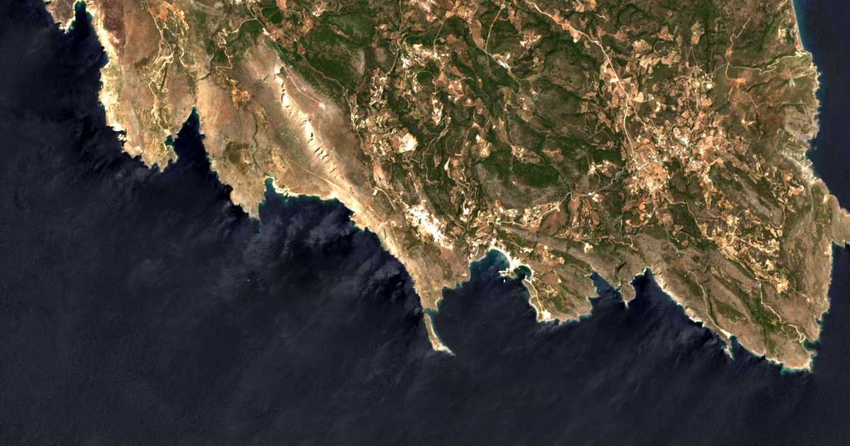 Mapa por satélite de Citera