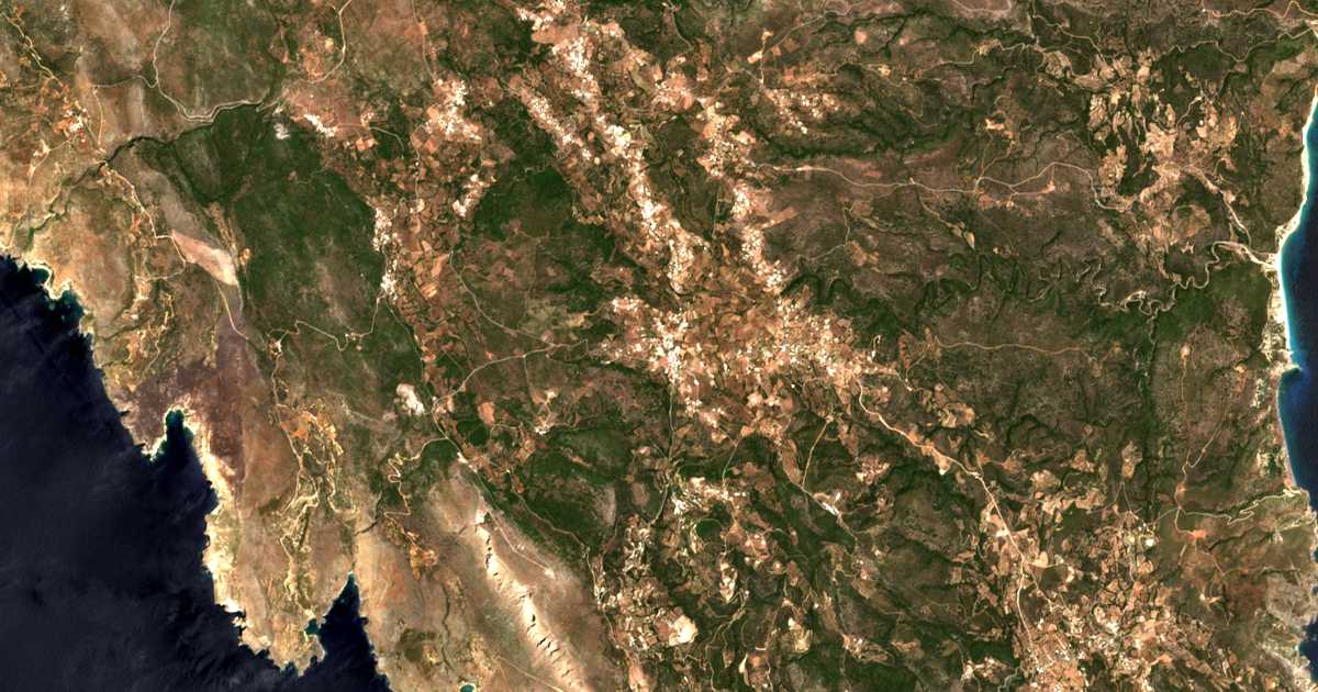 Mapa por satélite de Livádion