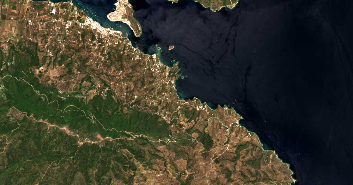 Mapa por satélite de Lemonodásos