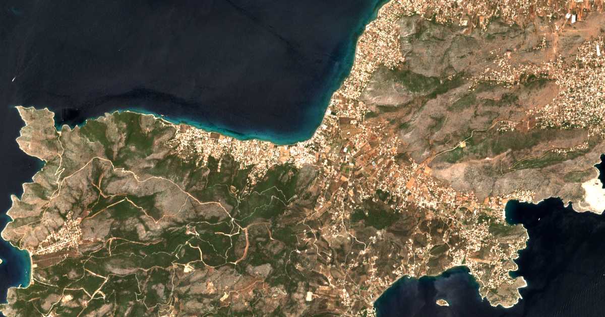Mapa por satélite de Aiánteion