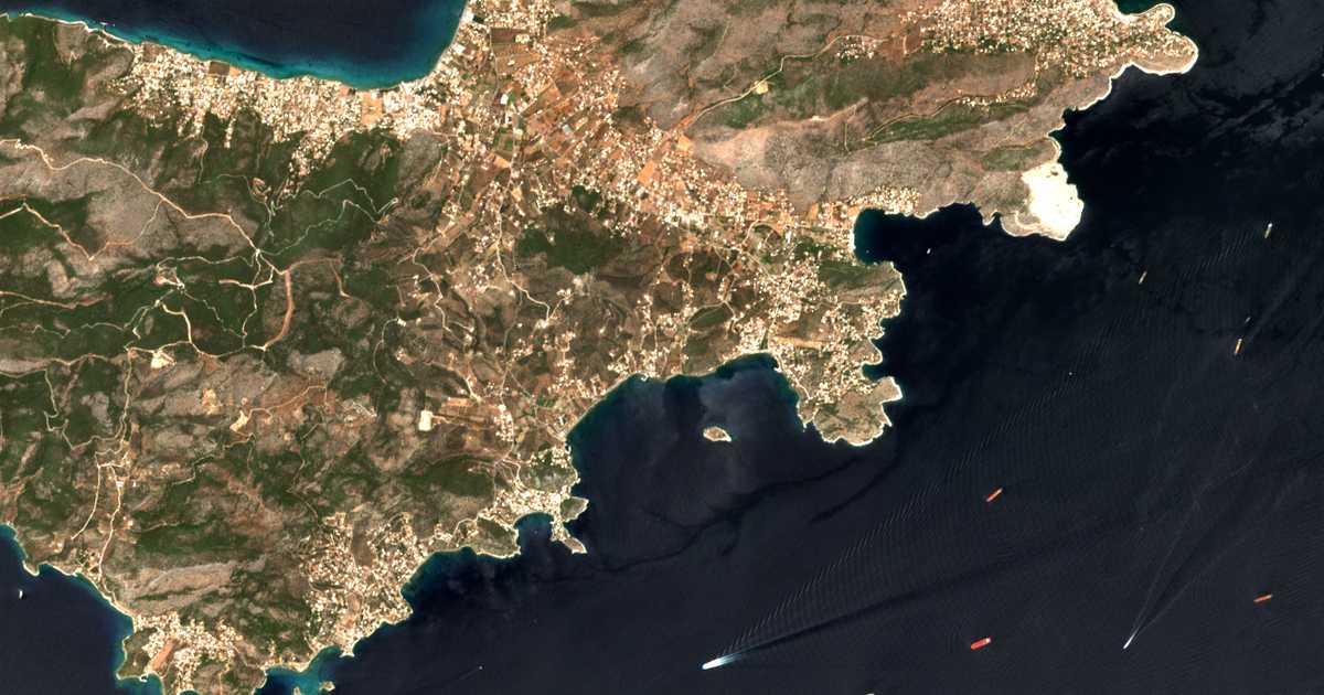 Mapa por satélite de Dimítrani
