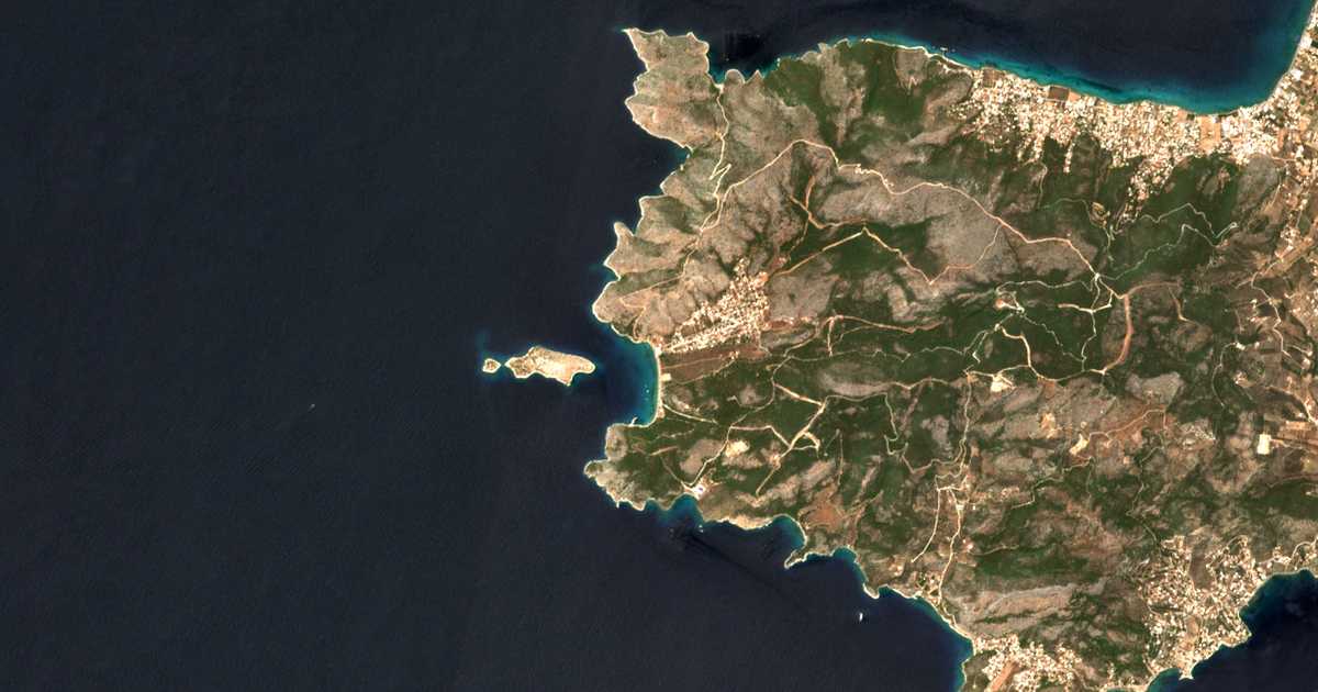 Mapa por satélite de Kanakia