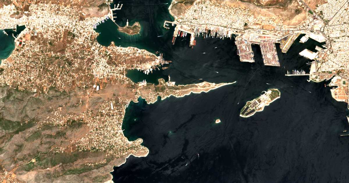 Mapa por satélite de Kynosoúra