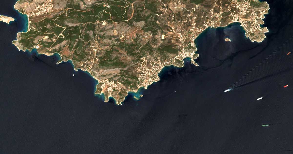 Mapa por satélite de Peristéria