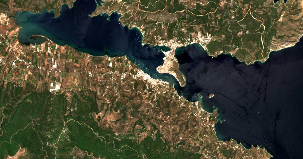 Mapa por satélite de Galatás