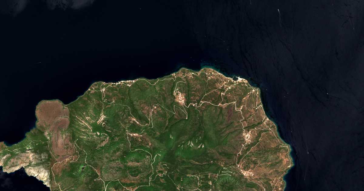 Mapa por satélite de Kounoupítsa