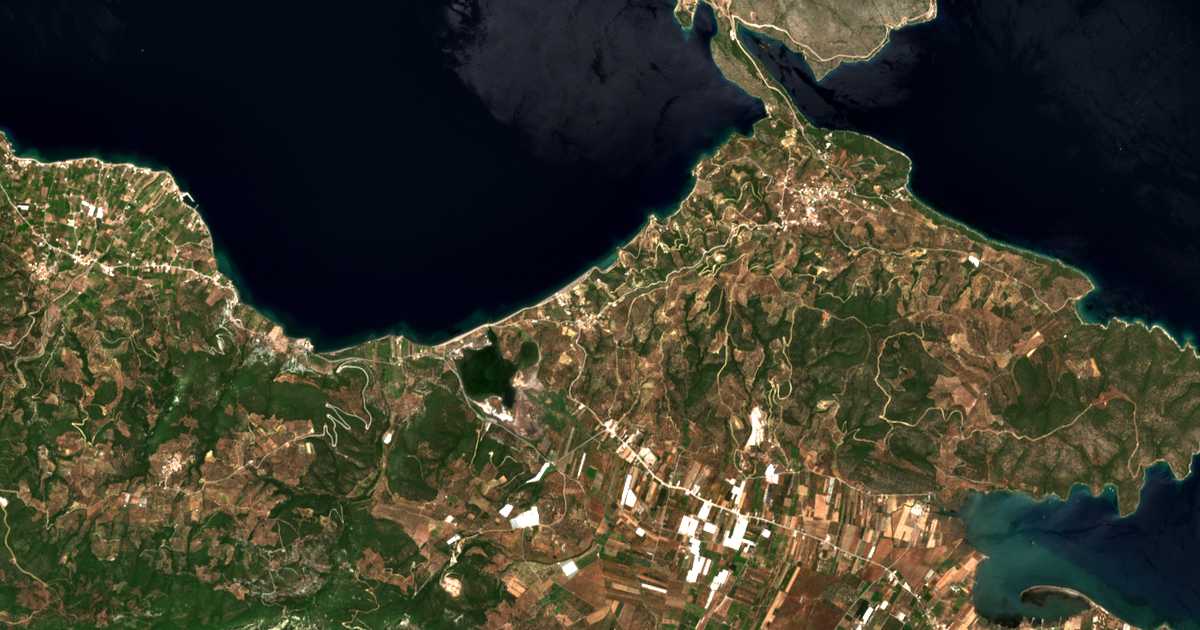 Mapa por satélite de Metamórfosis
