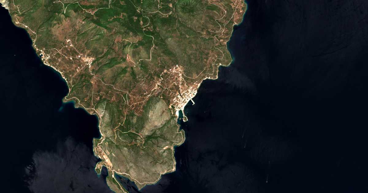 Mapa por satélite de Metana
