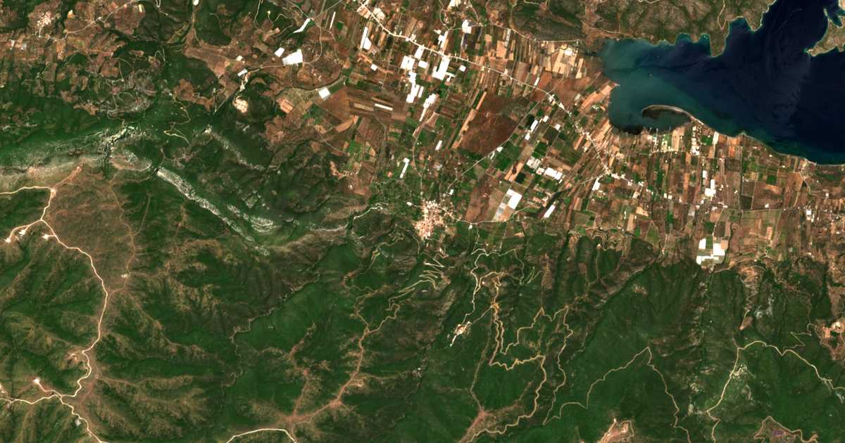 Mapa por satélite de Trecén
