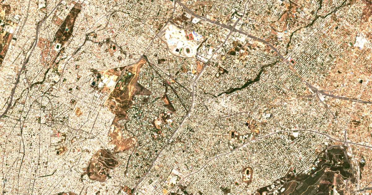 Mapa por satélite de Filothei