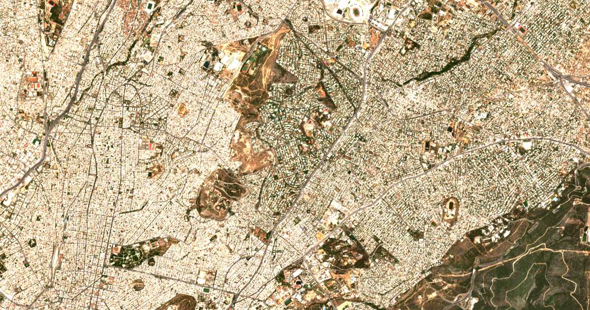 Mapa por satélite de Psijicó