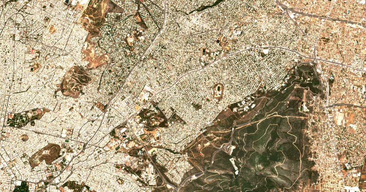 Mapa por satélite de Colargós