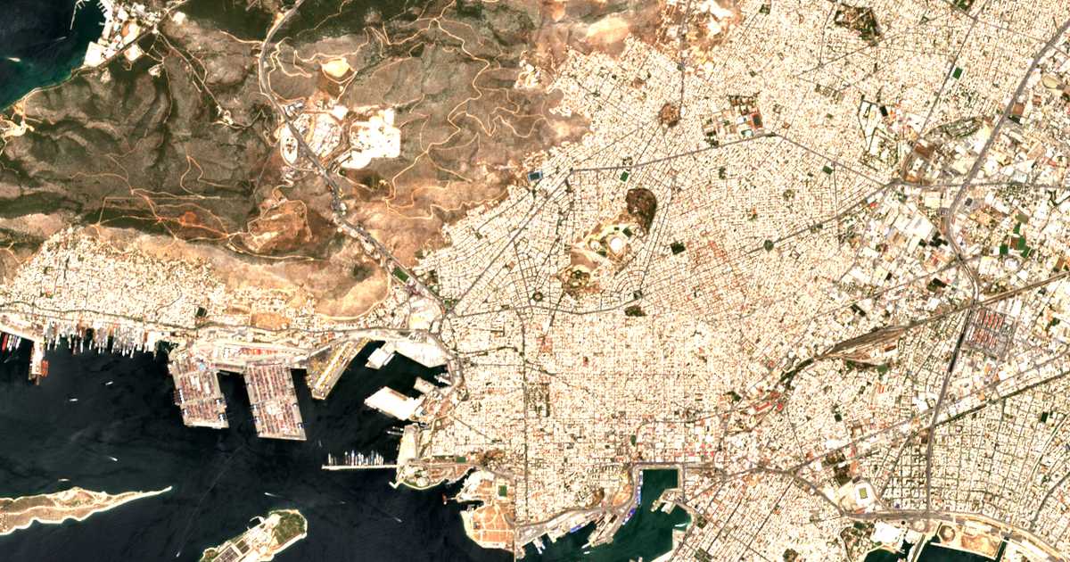 Mapa por satélite de Keratsini