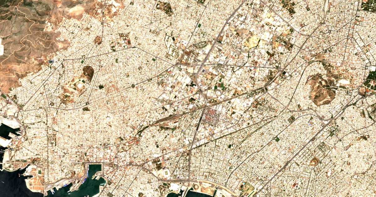 Mapa por satélite de Agios Ioannis Renti