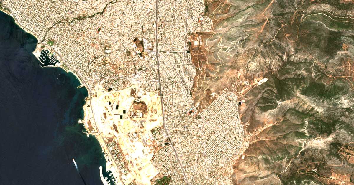 Mapa por satélite de Argyroúpolis