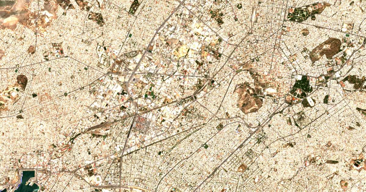 Mapa por satélite de Távros