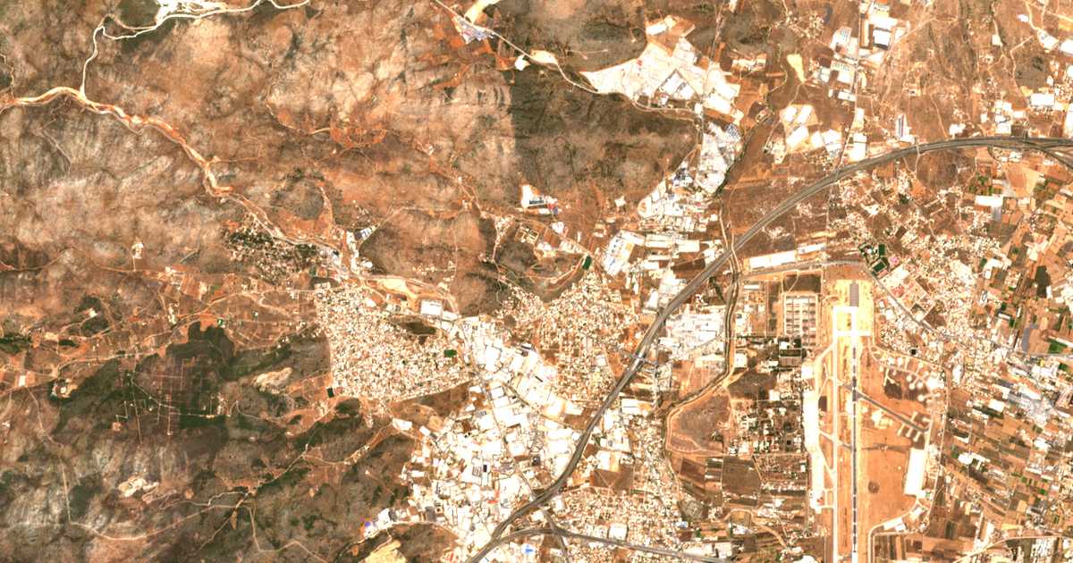 Mapa por satélite de Néos Póntos