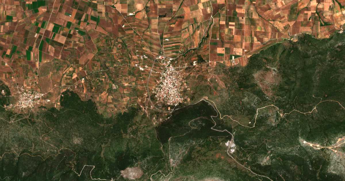 Mapa por satélite de Eritras