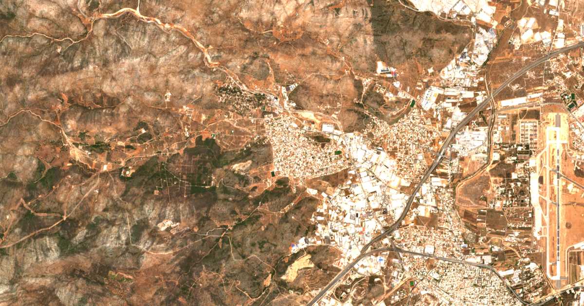 Mapa por satélite de Mándra