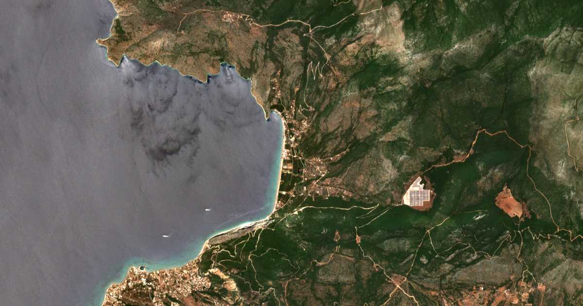 Mapa por satélite de Psátha