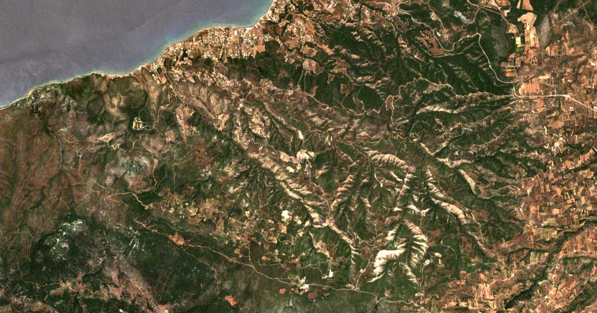 Mapa por satélite de Moní Agíou Ioánnou Prodrómou